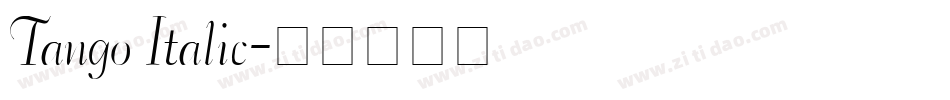 Tango Italic字体转换